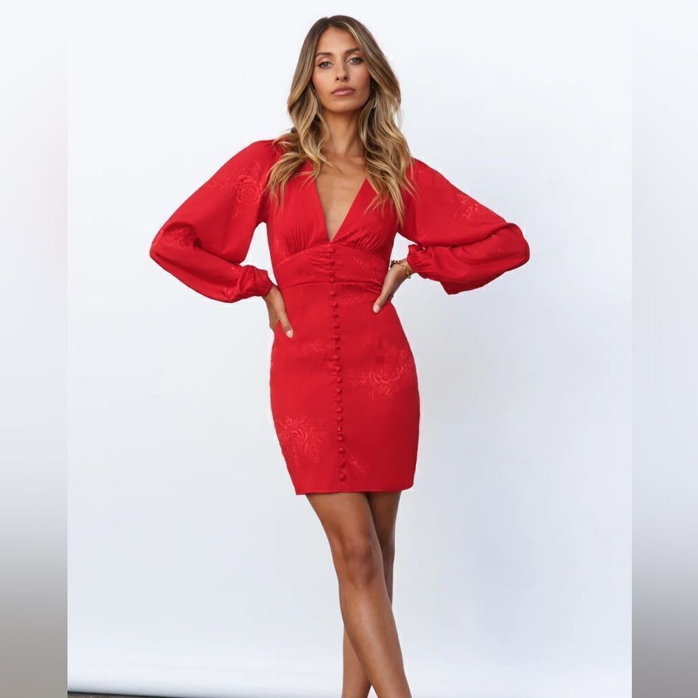 HELLO MOLLY heart eye 😍 button front dress size Small